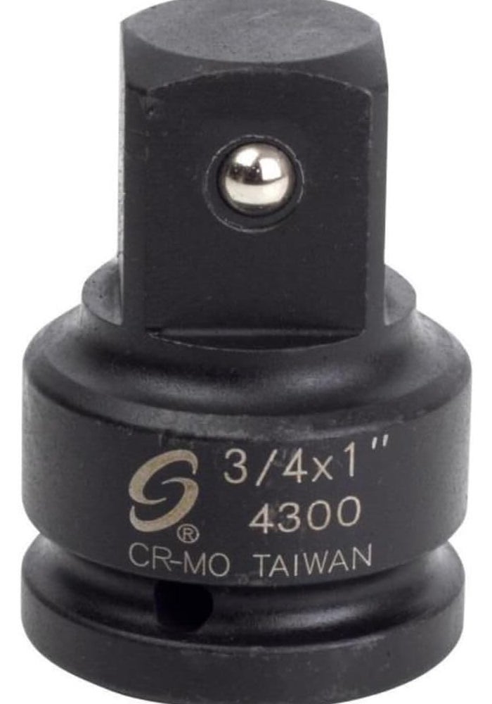 SUNEX TOOLS 4300 3/4-Inch Female to 1-Inch Male Impact Socket Adapter - Image 1